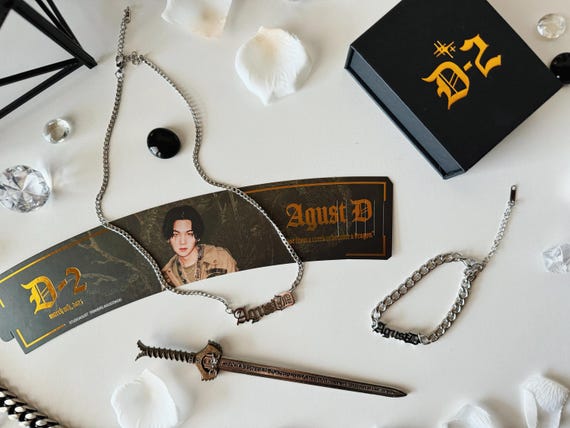 BTS (suga) Agust D Stainless Steel Chain Necklace - Etsy