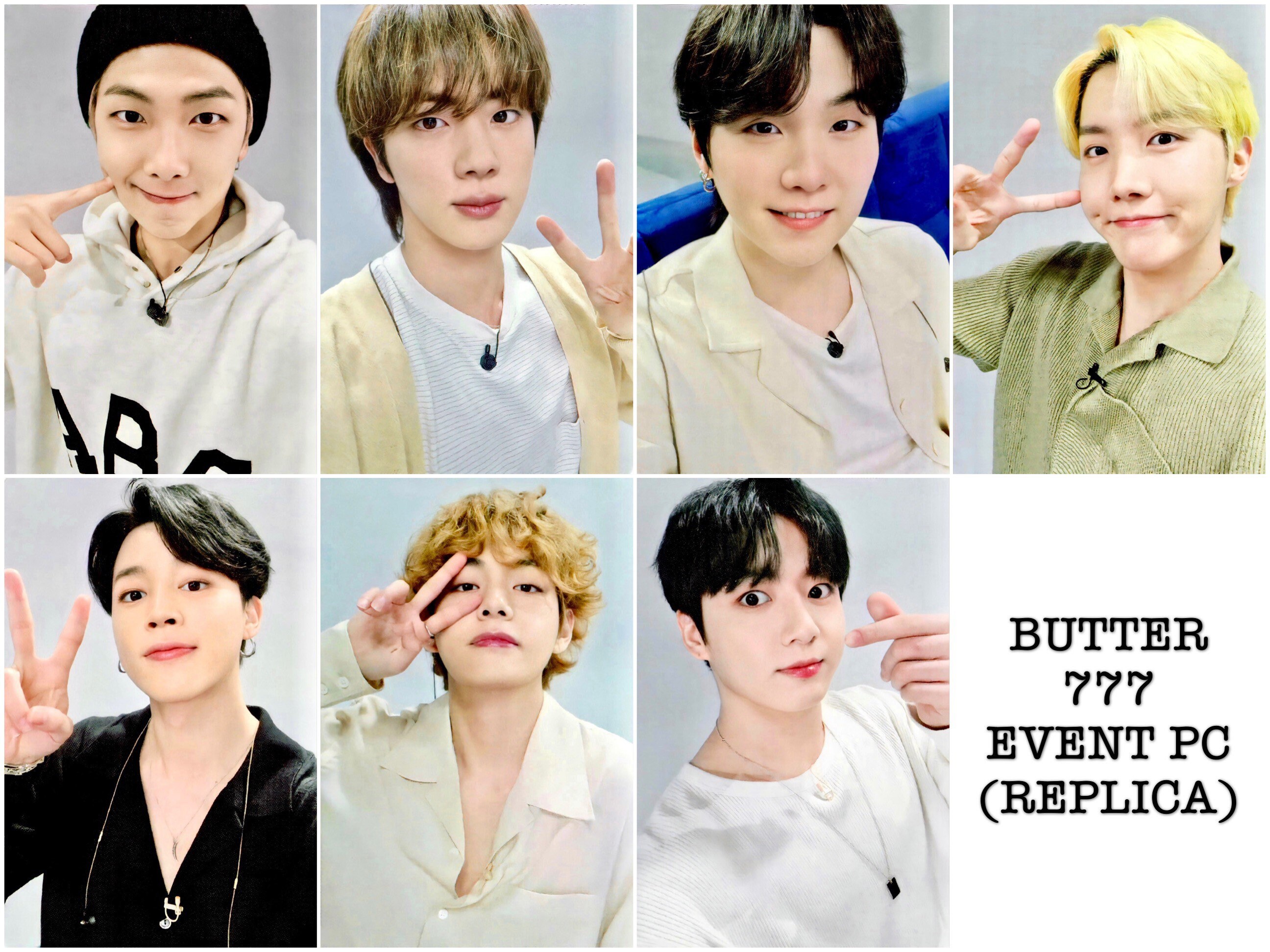 BTS Butter 当選 777人 トレカ 6枚セット BTS BUTTER 777 Event Broadcast Limited Edition Official
