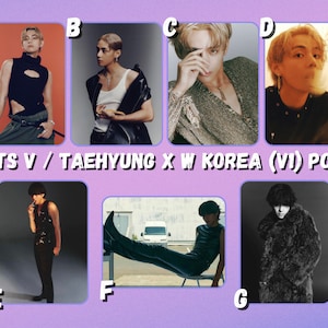BTS V / Taehyung x W Korea V1 Photocards