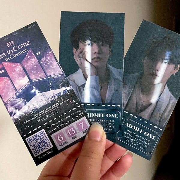 BTS x Yet To Come (in Busan) in Cinemas - Memorabilia Concert Ticket