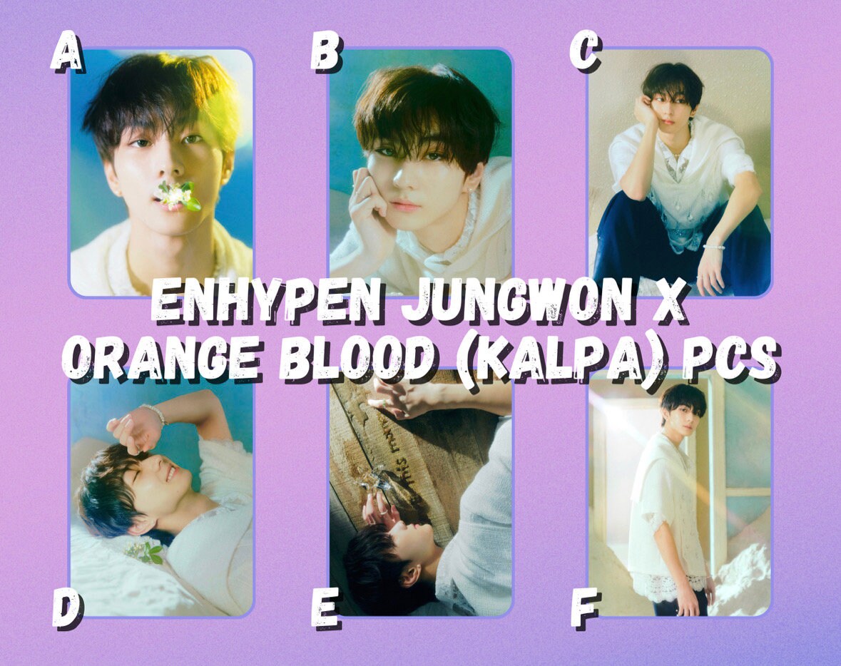 Enhypen Jungwon X Orange Blood (KALPA) Photocards - Etsy