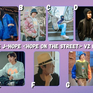 Tarjetas fotográficas de BTS J-Hope x <Hope On The Street> V2