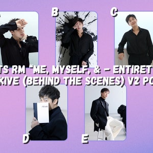 BTS RM “Me, Myself, & - Entirety” rkive (behind the scenes) V2 Photocards
