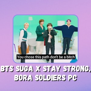 BTS Yoongi / SUGA x Stay Strong, Bora Soldier Photocard