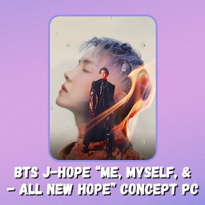 Tarjeta fotográfica conceptual “Me, Myself, & - All New Hope” de BTS J-Hope