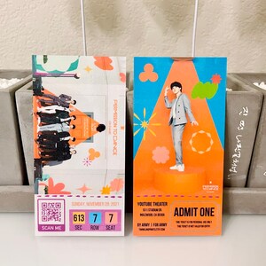 Live Play at Youtube Theater - BTS x PTD / Die Erlaubnis, auf der Bühne zu tanzen LA Memorabilia Konzertkarte (personalisiert)