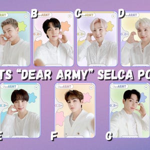 BTS "Dear ARMY" Selca-fotokaarten