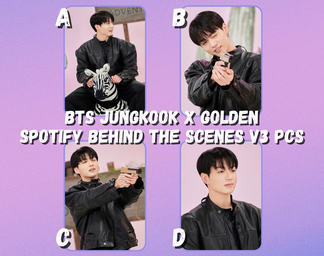 BTS Jungkook X Golden (spotify Behind the Scenes) V3 Photocards - Etsy