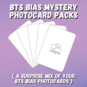BTS Bias Mystery Photocard Packs