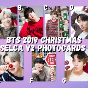 BTS 2019 Christmas Selca V2 Photocards