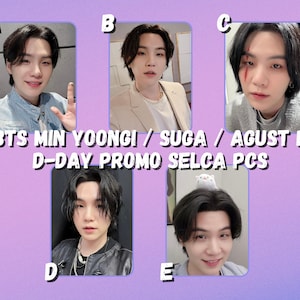 BTS Min Yoongi / SUGA / Agust D D-DAY Promo Selca Photocards