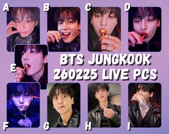 BTS Jungkook (260225 LIVE) Photocards