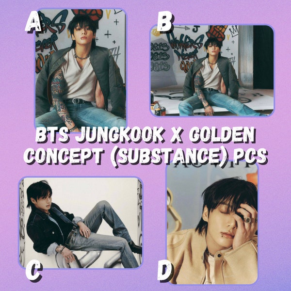 BTS Jungkook x Golden Concept (SUBSTANCE) Photocards