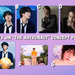 Cartões fotográficos conceituais do BTS Jin “The Astronaut”