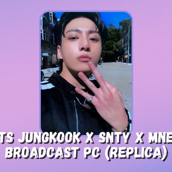 BTS Jungkook x MNET Broadcast x Standing Next To You Photocard (Replica)