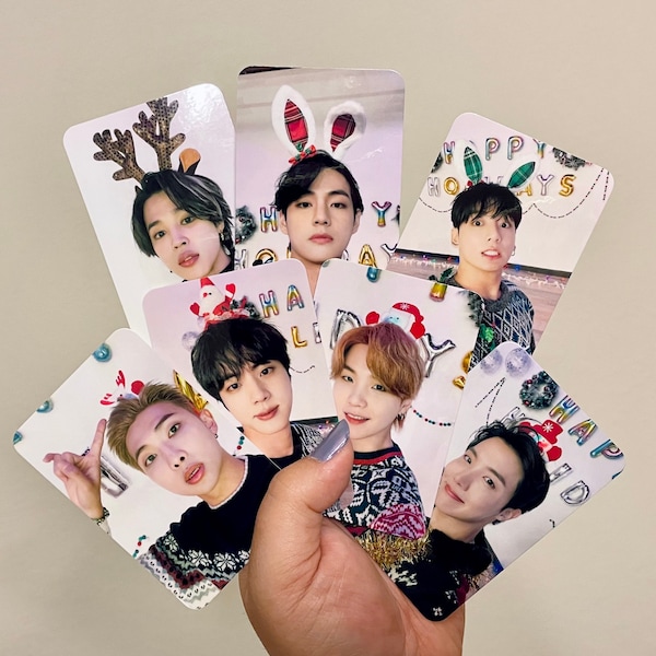 BTS Butter Holiday Remix x Christmas Selca Photocards