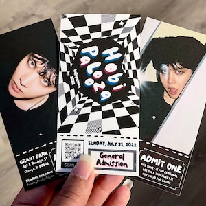 HobiPalooza / BTS J-Hope at LollaPalooza Memorabilia Konzert-Karte (Jack in the Box x MORE)