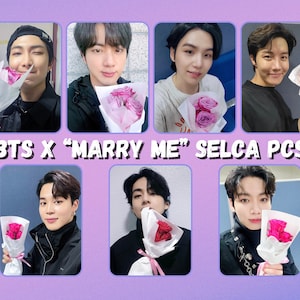 BTS "Marry Me" Selca-fotokaarten
