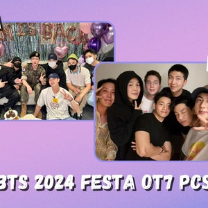 Tarjeta fotográfica BTS 2024 Festa OT7