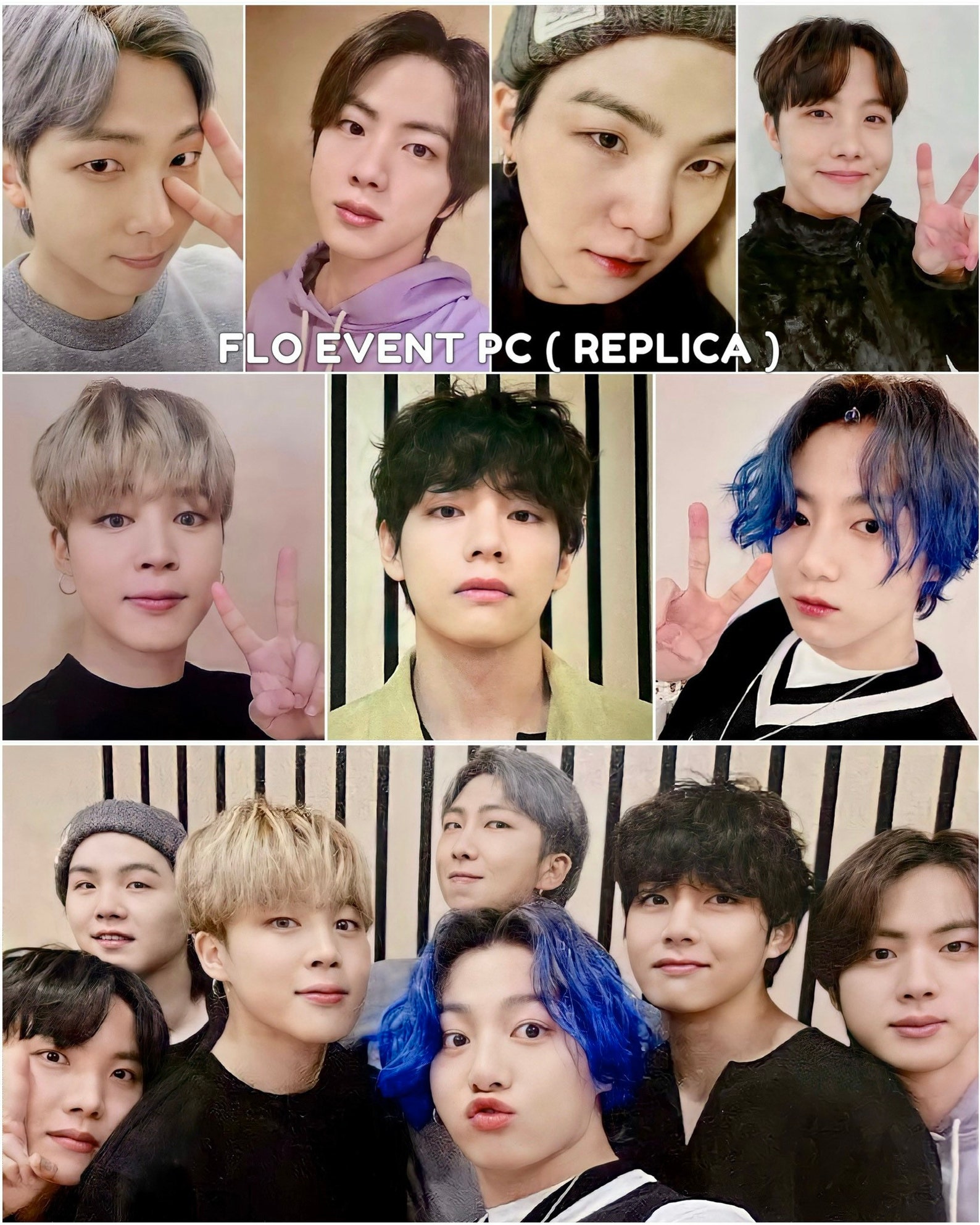 BTS FLO Event Replica Photocards Etsy