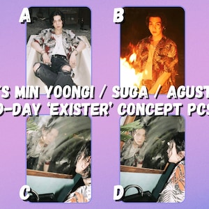 BTS Min Yoongi / SUGA / Agust D x D-DAY ‘Exister’ Concept Photocards