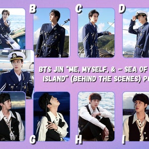 BTS Jin “Me, Myself, & - Sea of JIN Island” (behind the scenes) Photocards