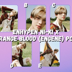 Cartes photo Enhypen Ni-ki x Orange Blood (ENGENE)