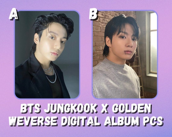 BTS ジョングク GOLDEN ラキドロ weverse　JUNGKOOK BTS Jungkook X Golden (weverse Digital Album) Photocards - Etsy