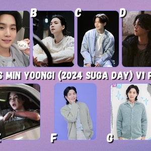 BTS Yoongi / Suga (2024 SUGA DAY) V1 Photocards