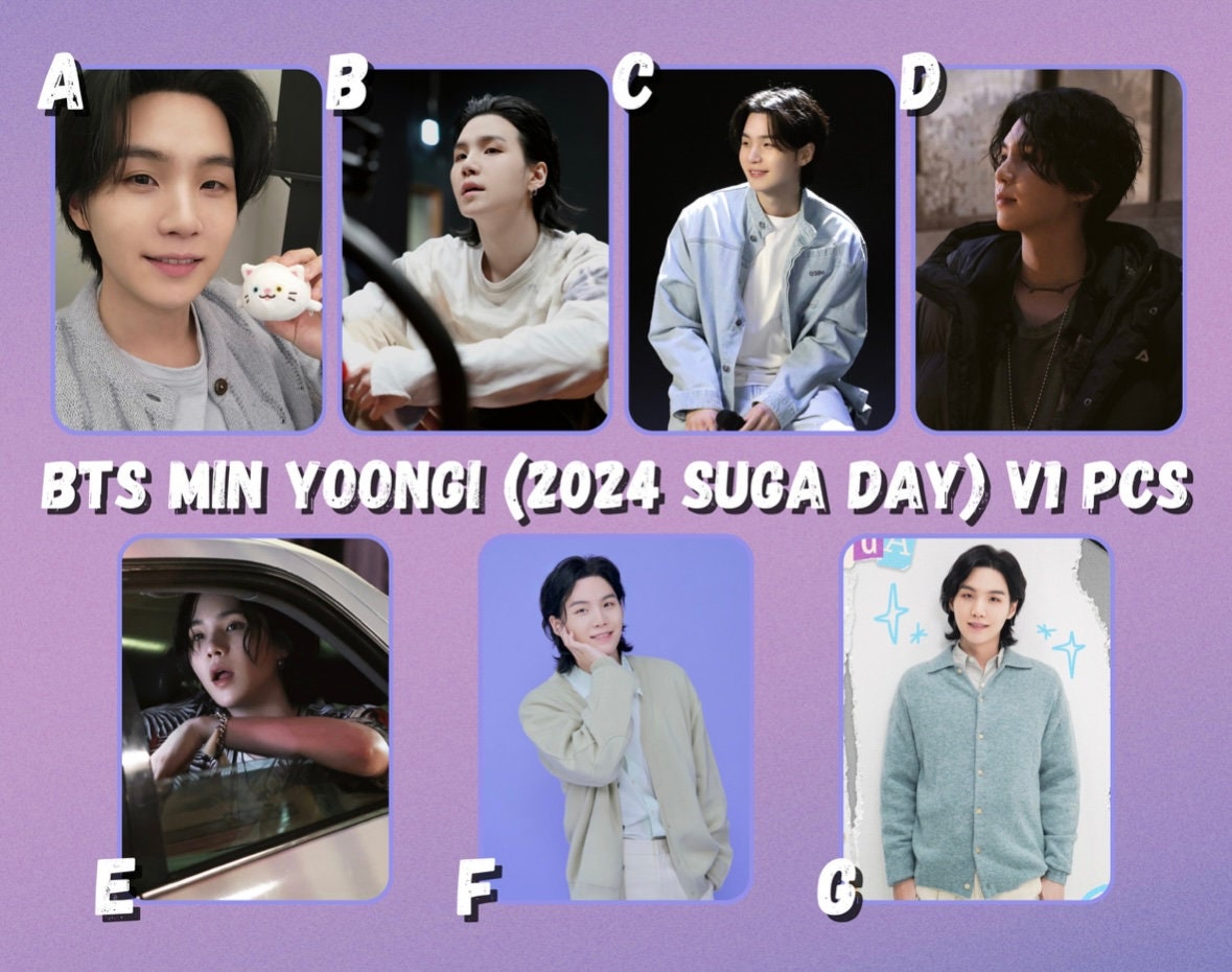 BTS Yoongi / Suga (2024 SUGA DAY) V1 Photocards - Etsy