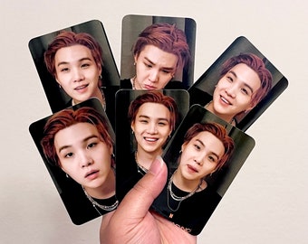 Orange Hair BTS Yoongi / SUGA ( 211129 LIVE ) Photocards
