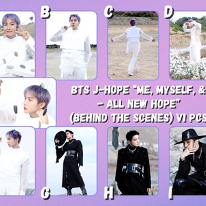 BTS J-Hope “Me, Myself, & - All New Hope” (detrás de escena) Tarjetas fotográficas V1