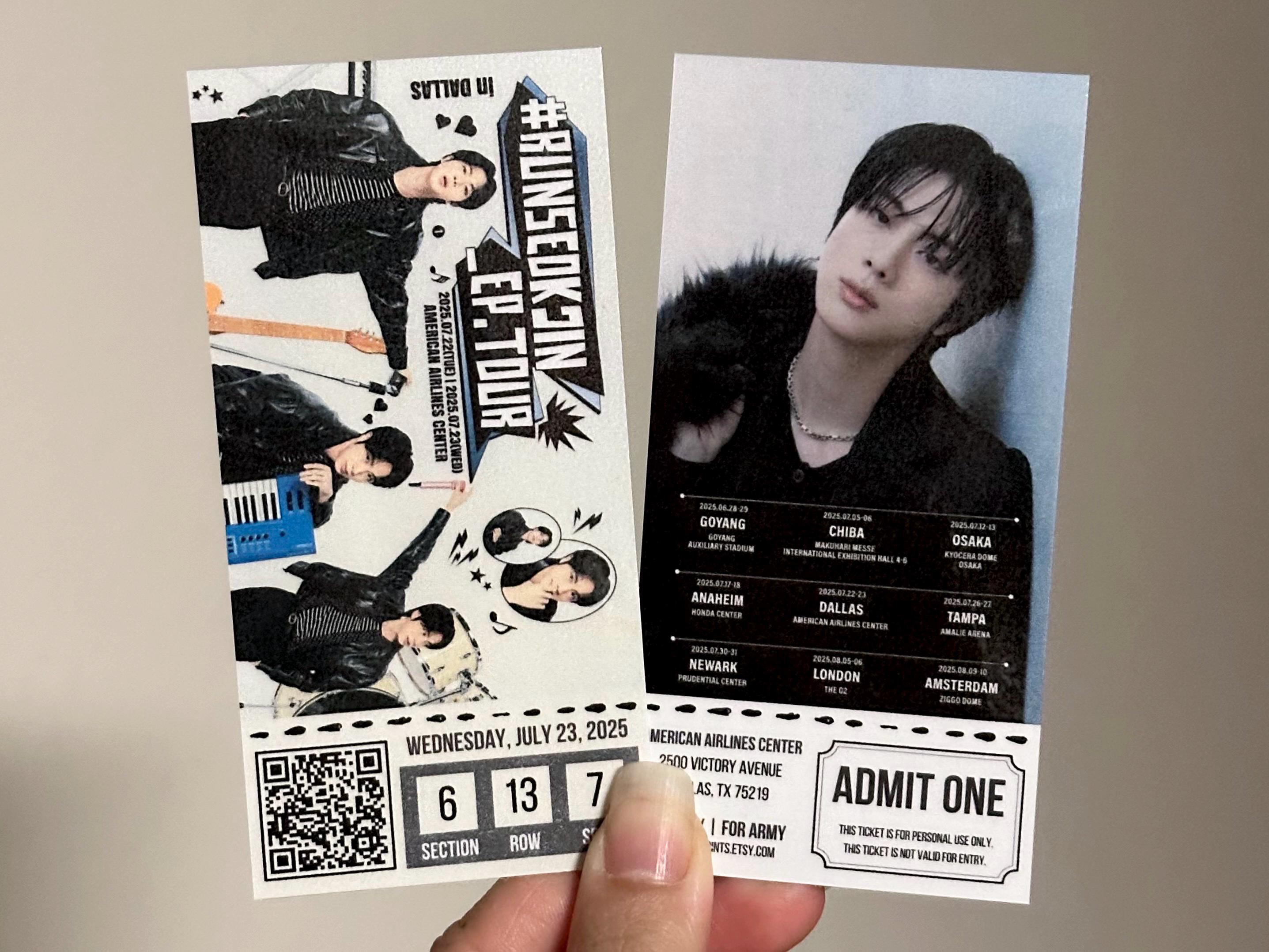 BTS ジン 韓国 RUNSEOKJIN ライブ vip ストラップ パス RUNSEOKJIN_EP.TOUR』ライブビューイング