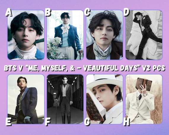 BTS V “me, Myself, & - Veautiful Days” V2 Photocards - Etsy