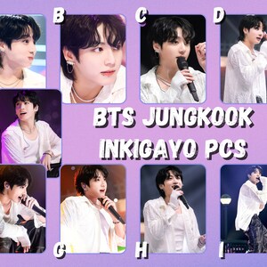 BTS Jungkook x Inkigayo-fotokaarten