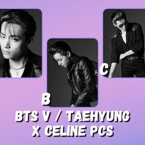 BTS V / Taehyung x Celine Photocards
