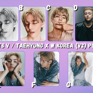 BTS V / Taehyung x W Korea V2 Photocards