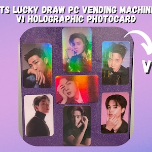 BTS Lucky Draw PC Vending Machine: V1 Holographic Photocard (ONE Random)