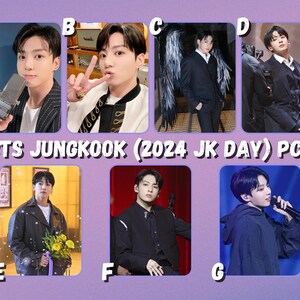 Cartões de fotos do BTS Jungkook (2024 JK DAY)