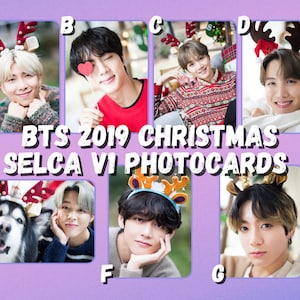BTS 2019 Christmas Selca V1 Photocards