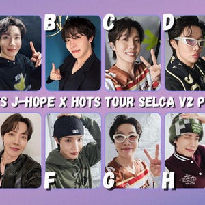 Tarjetas fotográficas Selca V2 de la gira Hope On The Stage de BTS J-Hope x HOTS