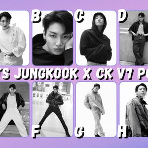 BTS Jungkook x CK V7 Photocards