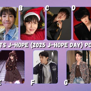 Tarjetas fotográficas de BTS J-Hope (DÍA J-HOPE 2025)