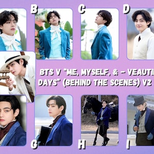 BTS V “Me, Myself, & - Veautiful Days” (behind the scenes) V2 Photocards