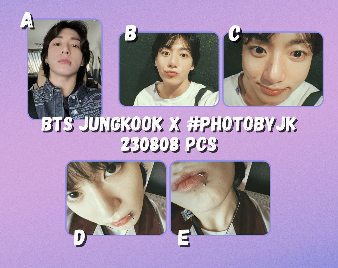 BTS Jungkook X #photobyjk 230808 Photocards - Etsy