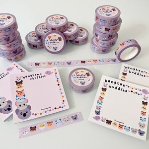 BTS x Bangtan Buddies Stationary (Memo Pad, Sticky Notes, Washi Tape)