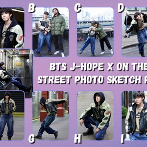 BTS J-Hope x On The Street Photo Sketch-fotokaarten