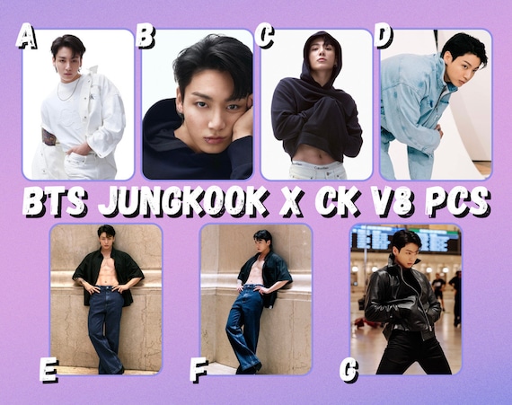 BTS Jungkook X CK V8 Photocards - Etsy Israel