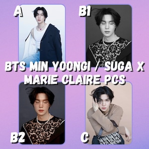 BTS ミン・ユンギ / SUGA x Marie Claire フォトカード