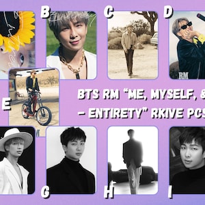 BTS RM “Me, Myself, & - Entirety” rkive Photocards